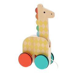 Petit Collage Jouet à tirer Girafe