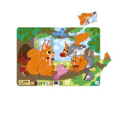 TM Toys Dodo Puzzle Frame Squirrels 21 pièces