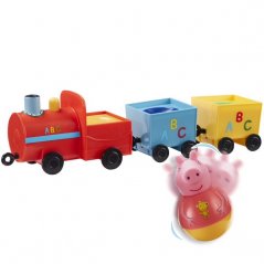PEPPA Pig WEEBLES - figurki Roly Poly i pociąg