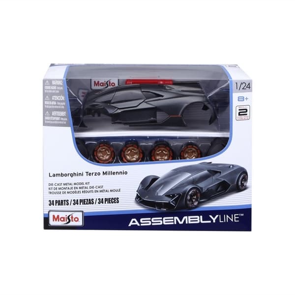 Maisto - Lamborghini Terzo Millennio, metaliczny szary, linia montażowa, 1:24