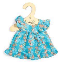 Bigjigs Toys Kék ruha kagylókkal babához 28 cm