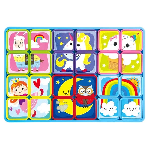 Puzzle magnetické deskové fantazie plast 30x20x1cm 24m+