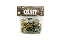 Zestaw żołnierzy 2 kolory plastik CZ wzór na karcie 18x19,5cm