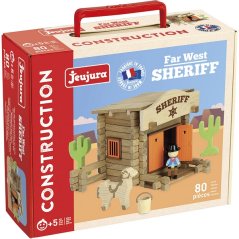 Kit de madera de estación de sheriff de 80 piezas Jeujura