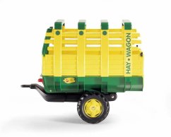 Căruță de fân Căruță de fân pentru tractor cu 1 osie - verde și galben