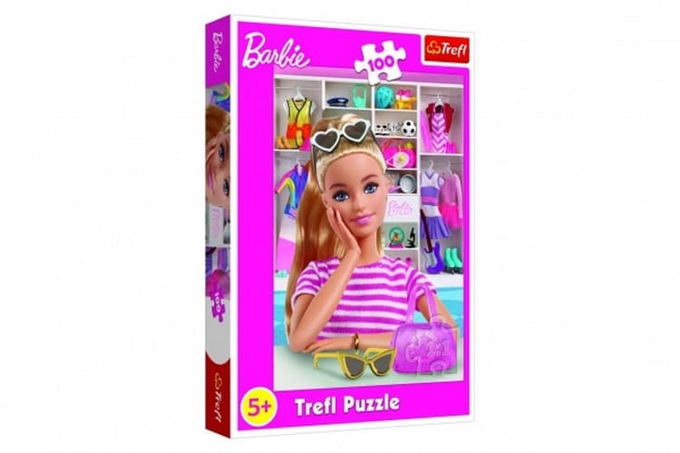 Puzzle Seznamte se s Barbie 100 dílků 41x27,5cm v krabici 19x29x4cm