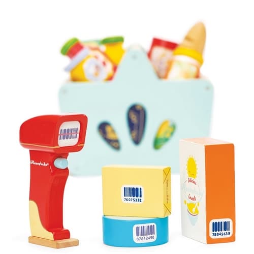 Le Toy Van Cesta de comida con escáner