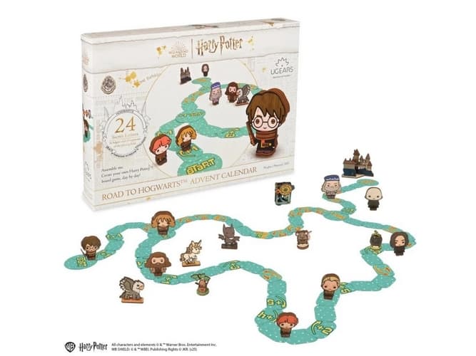 Adventní kalendář Ugears 3D skládačka Harry Potter Cesta do Bradavic