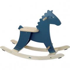 Vilac Cavallo a dondolo in legno blu