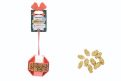 Beeztees XMAS BALL Pamlsky pro kočky Catnip-kuře-tuňák 8,5x8cm