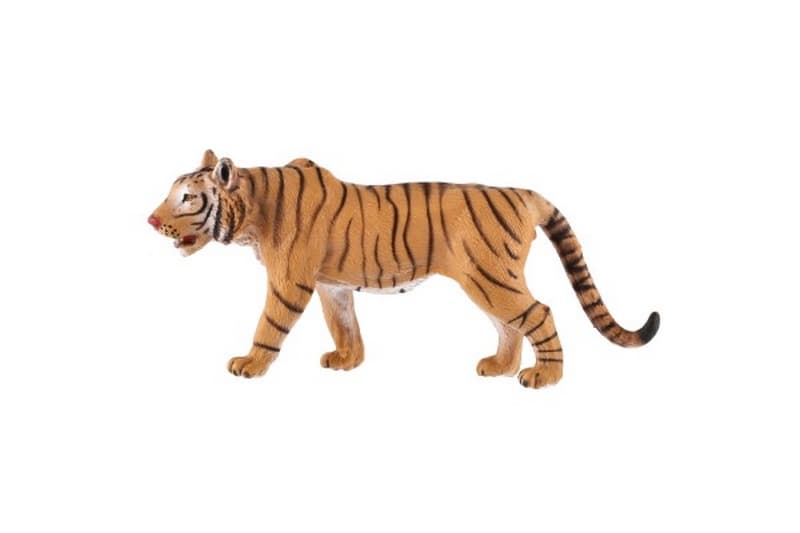 Tigre indien zooté en plastique 13,5cm dans un sac