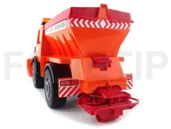 Bruder 2572 Mercedes Unimog téli munkára szántóval - szórógéppel