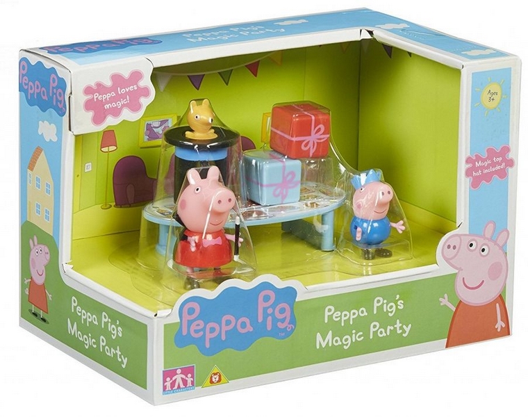TM Toys PEPPA PIG - set de magicien + 2 figurines