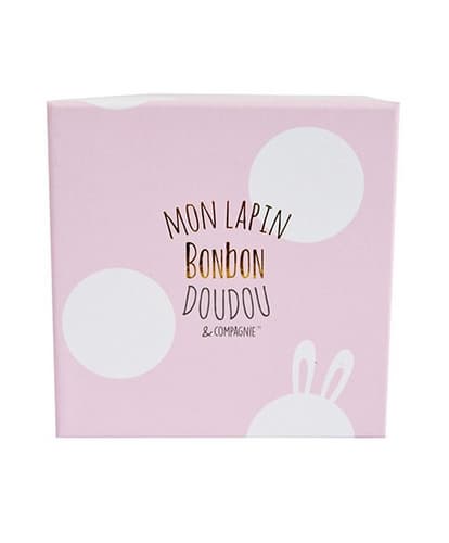 Set regalo Doudou - Set di scarpine con sonagli rosa coniglio 0-6 mesi