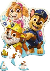 Puzzle en bois Junior 50 pièces Funny Paw Patrol/Paw Patrol 19,5x23,5cm dans une boîte 20x20x6cm
