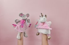 Doudou Plush Puppet Mouse 28 cm