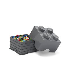 Pudełko do przechowywania LEGO 4 - ciemnoszare