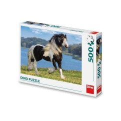 Dino : Cheval noir et blanc 500 Puzzle