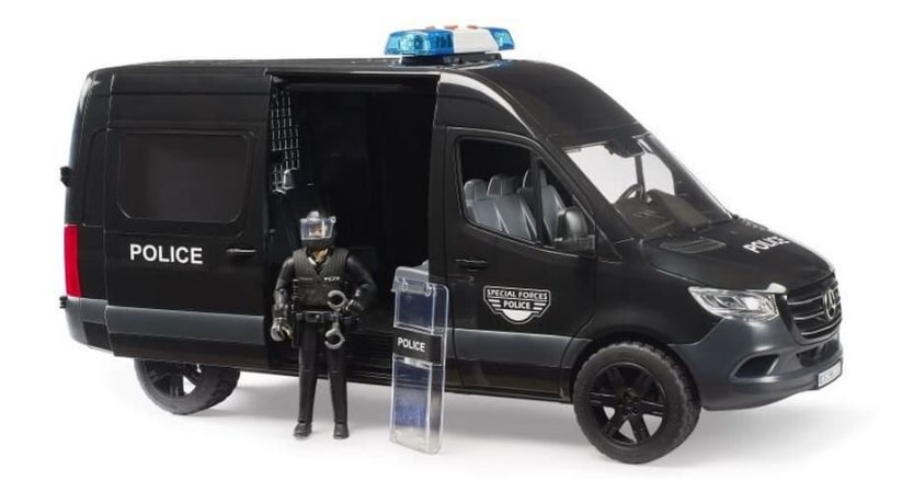 Bruder 2685 MB Sprinter s policistou těžkooděncem