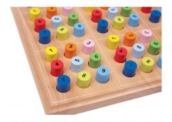 Rouleaux colorés Sudoku en bois pour petits pieds