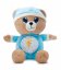 Teddy Bear Sleepy Bear Bleu avec lumière et son