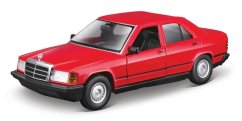 Bburago - Mașini HOBBY, Mercedes-Benz 190 E 2.6, roșu, 1:24