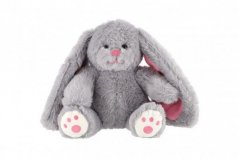 Królik/Rabbit siedzący pluszowy 25cm szary w torbie 0+