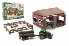 Zestaw domowy farma ze zwierzętami i traktorem, 51szt w pudełku
