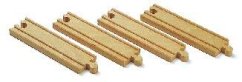 Brio 33335 Chenilles moyennes droites 144 mm, 4 pièces