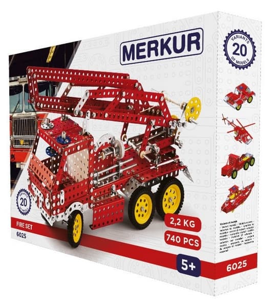 Juego de bomberos Merkur 6025, 740 piezas