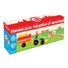 Fermier de Jeujura avec remorque