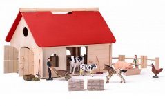 Woody Farm kiegészítőkkel és állatokkal