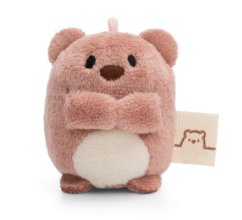Pandantiv NICI MyMochi Ursuleț de pluș Nomo maro 5cm