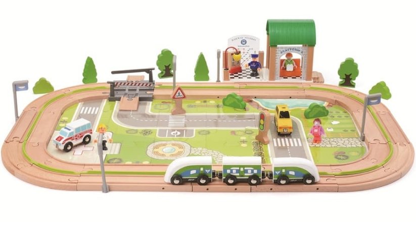 2Kids Toys Vláčkodráha Vesnice 110 dílů