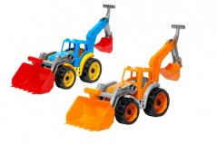 Traktor/nakladač/nakladač s 2 lyžicami