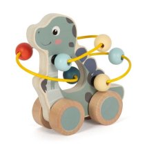 picior mic Dino jucărie labirint cu mărgele pe roți