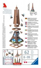 Mini stavba - Eiffelova veža 54 kusov