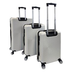 Bavy Cestovní kufr skořepinový Circle White - set 3 ks