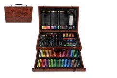 Set de pictură 143pcs în cutie de lemn
