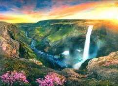 Háifoss vízesés puzzle, Izland 2000 darab