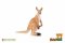 Gran canguro con bebé zooted plástico 11cm