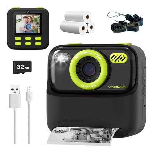 Černý foťák s termotiskem + 32GB karta zdarma