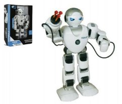 Robot RC FOBOS Warrior mers pe jos din plastic 40cm pe baterie și conexiune USB
