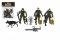 Set soldados con perro con accesorios 12pcs plástico en bolsa