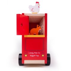 Bigjigs Toys Autobus di legno con animali