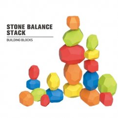 Dřevěné balanční kameny 12ks