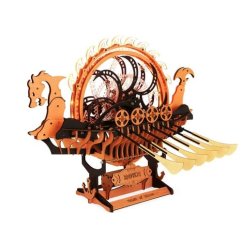 RoboTime 3D fából készült puzzle Viking sárkányhajó