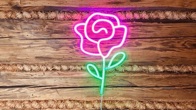 2Kids Toys LED NEON LIGHT lampička Růže