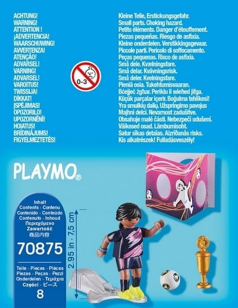 Playmobil 70875 Jugador de fútbol con portería