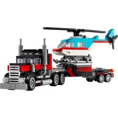 LEGO® Creator (31146) Camión de plataforma y helicóptero